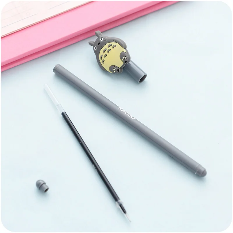 36 шт./лот МИЛЫЙ Тоторо ручка мультфильм гелевые ручки 0 5 мм шариковая черные