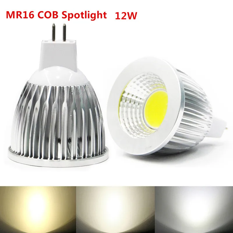 Светодиодные прожекторы COB LED spot MR16 9 Вт 12 15 новая мощная светодиодная лампа Lampada В