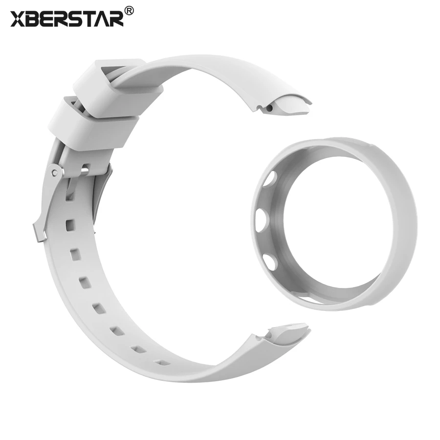 XBERSTAR 2 в 1 запасной ремешок для часов ASUS ZENWATCH 3 + защитный чехол резиновая