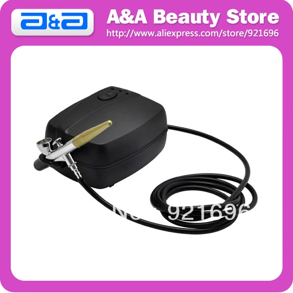 Портативный одинарного действия Аэрограф Макияж воздушный компрессор спрей