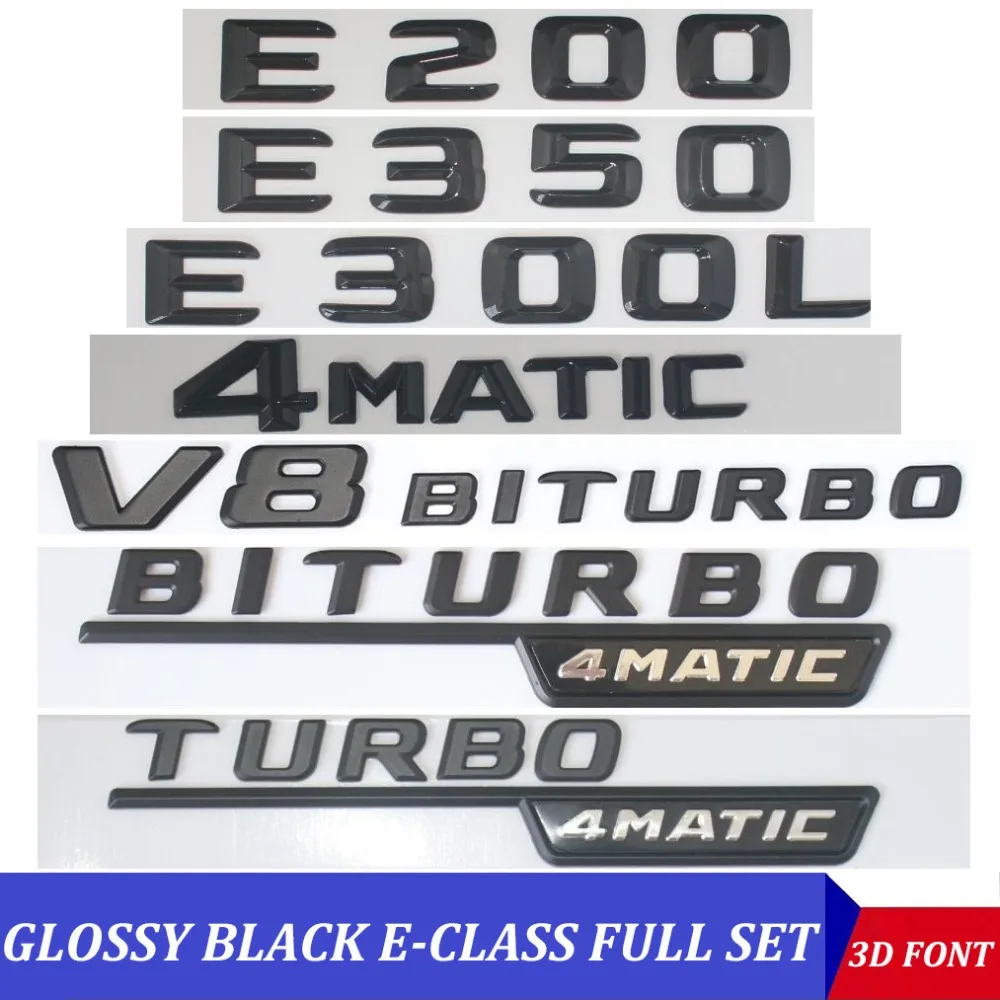 3D E CLASS W212 W213 эмблема E200 E300 E320 E350 4matic письмо авто наклейка значок для автомобиля Логотип Эмблема для Мерседес Mercedes Benz AMG