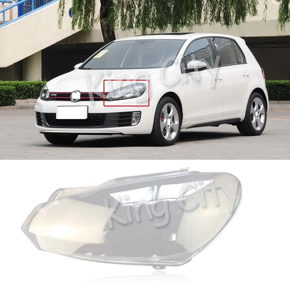 CAPQX 1 шт. для Volkswagen Golf 6 2010- передняя фара, головной светильник, абажур, водонепроницаемый головной светильник