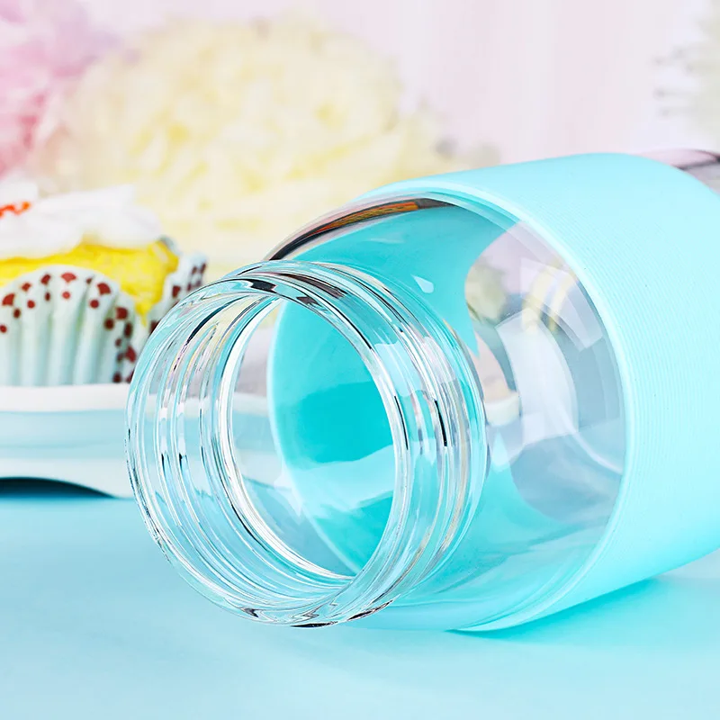 Лимонная Экологичная стеклянная бутылка для воды 300 мл детская сока