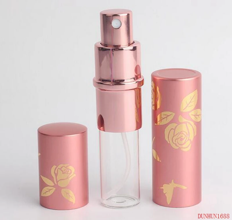 

100PCS 10ml Bronzing Process Refillable Portable Mini Perfume Bottle Atomizer Spray &Traveler Aluminum Empty Parfum Bottle