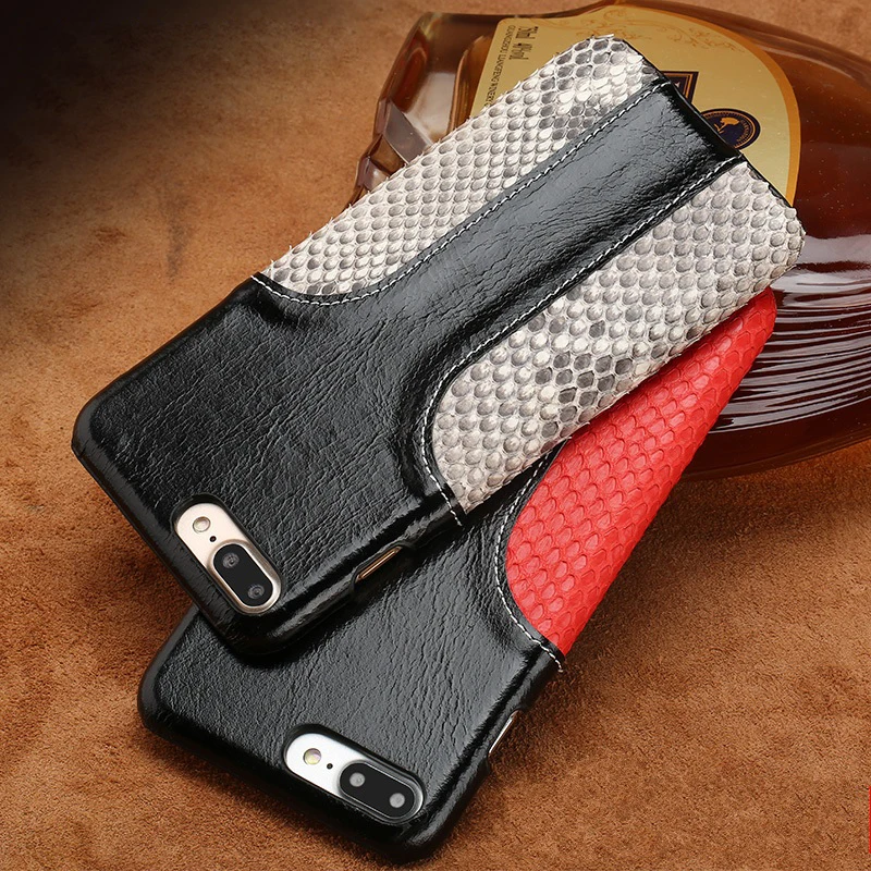 LANGSIDI чехол для телефона змеиной кожи бороться воск кожаный iphone 6 мобильного