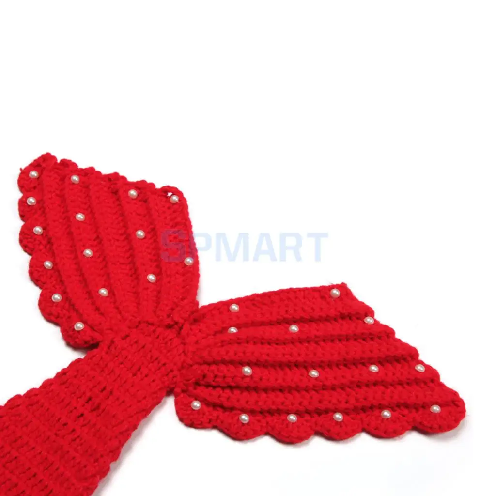 Newborn Baby Photography Prop Crochet Mermaid Headband Bra Tail Clothing Costume Set | Детская одежда и обувь