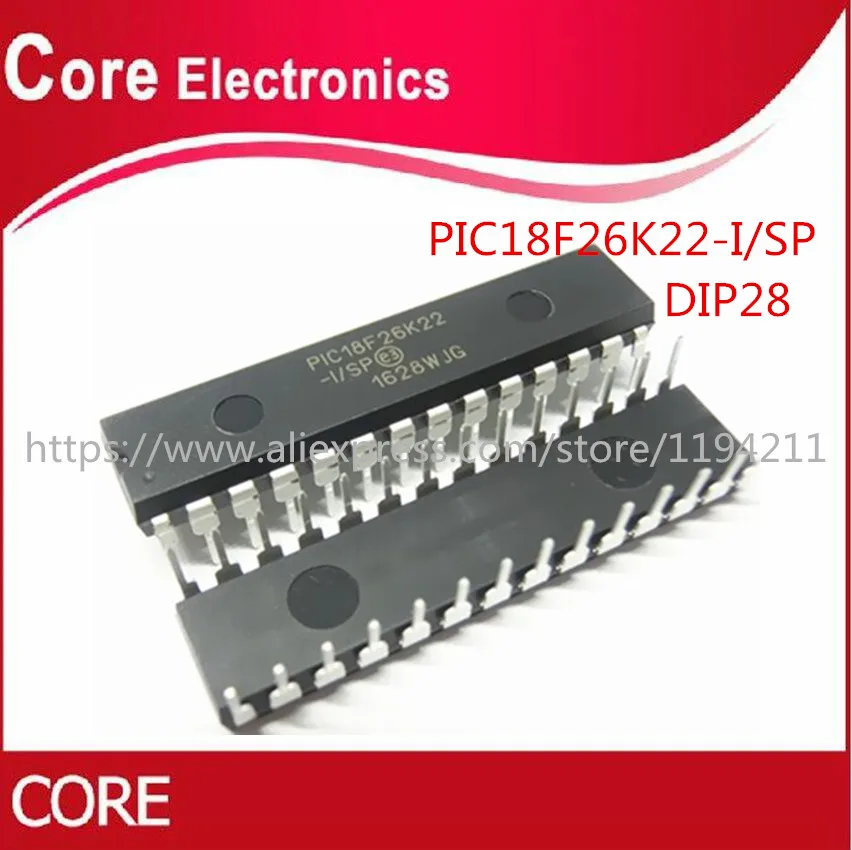 PIC18F26K22 I/SP DIP 28 IC 10 шт./лот Новый|Интегральные схемы| |