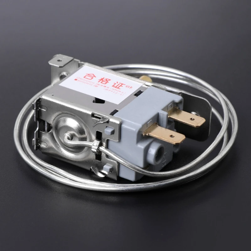 

WPF22-L 2Pin Refrigerator Thermostat Household Metal Temperature Controller New