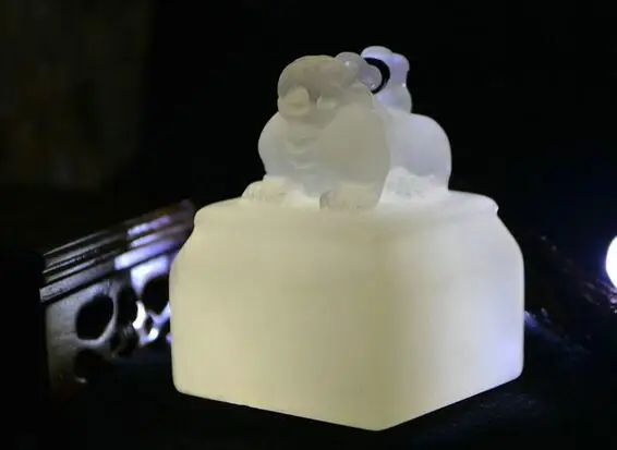 Seal carving jade stone seal boutique handmade gold name | Дом и сад