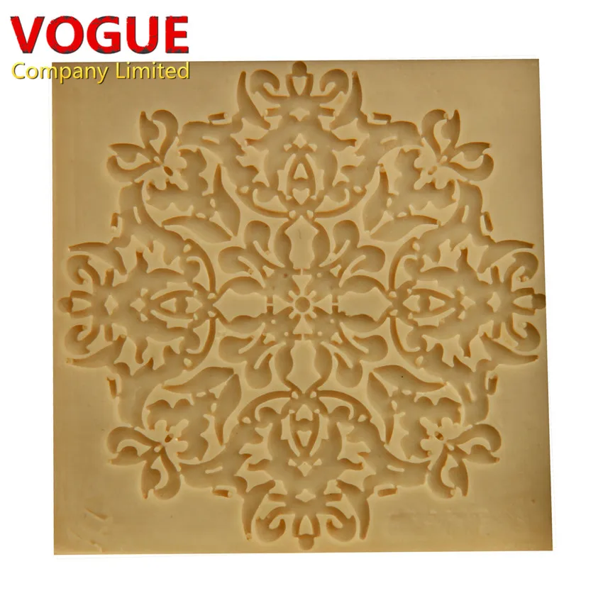 Красивые DIY Sugarcraft мягкий силиконовый Тиснения Плесень Конфеты Помады Торт