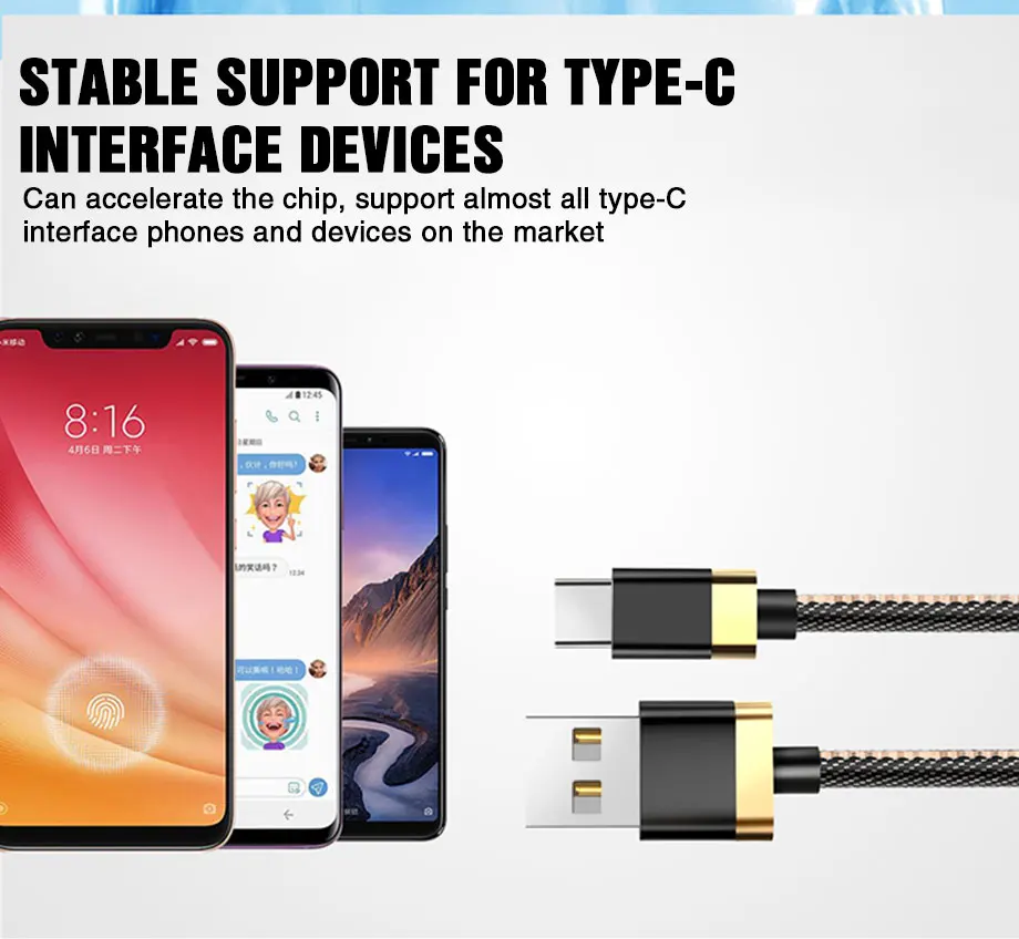 AZV usb type-C кабель для samsung s8 s9 huawei P20 Honor Xiaomi Phone 5A шнур для быстрой зарядки и передачи данных кабель для зарядки телефона type-C