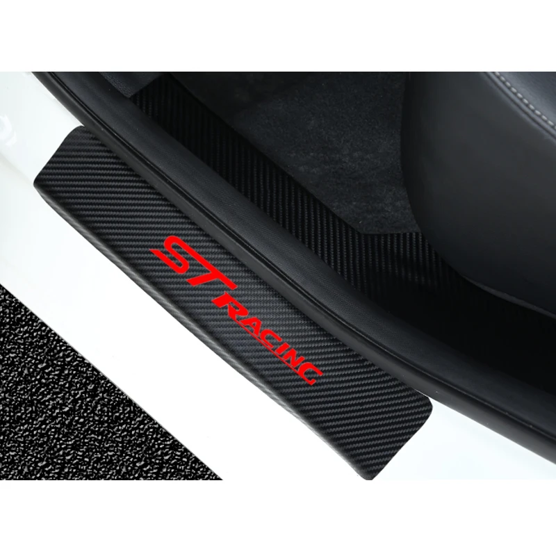 4 шт. автомобильные наклейки на дверь из углеродного волокна виниловые для Ford focus 2