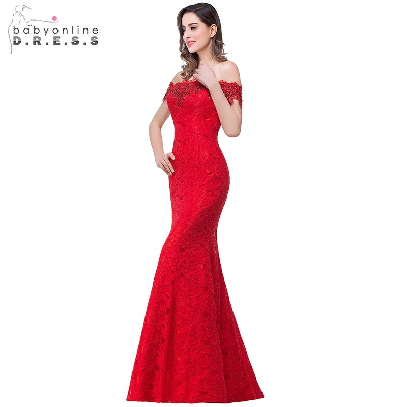 Винтажное белое красное кружевное свадебное платье русалки с открытыми плечами