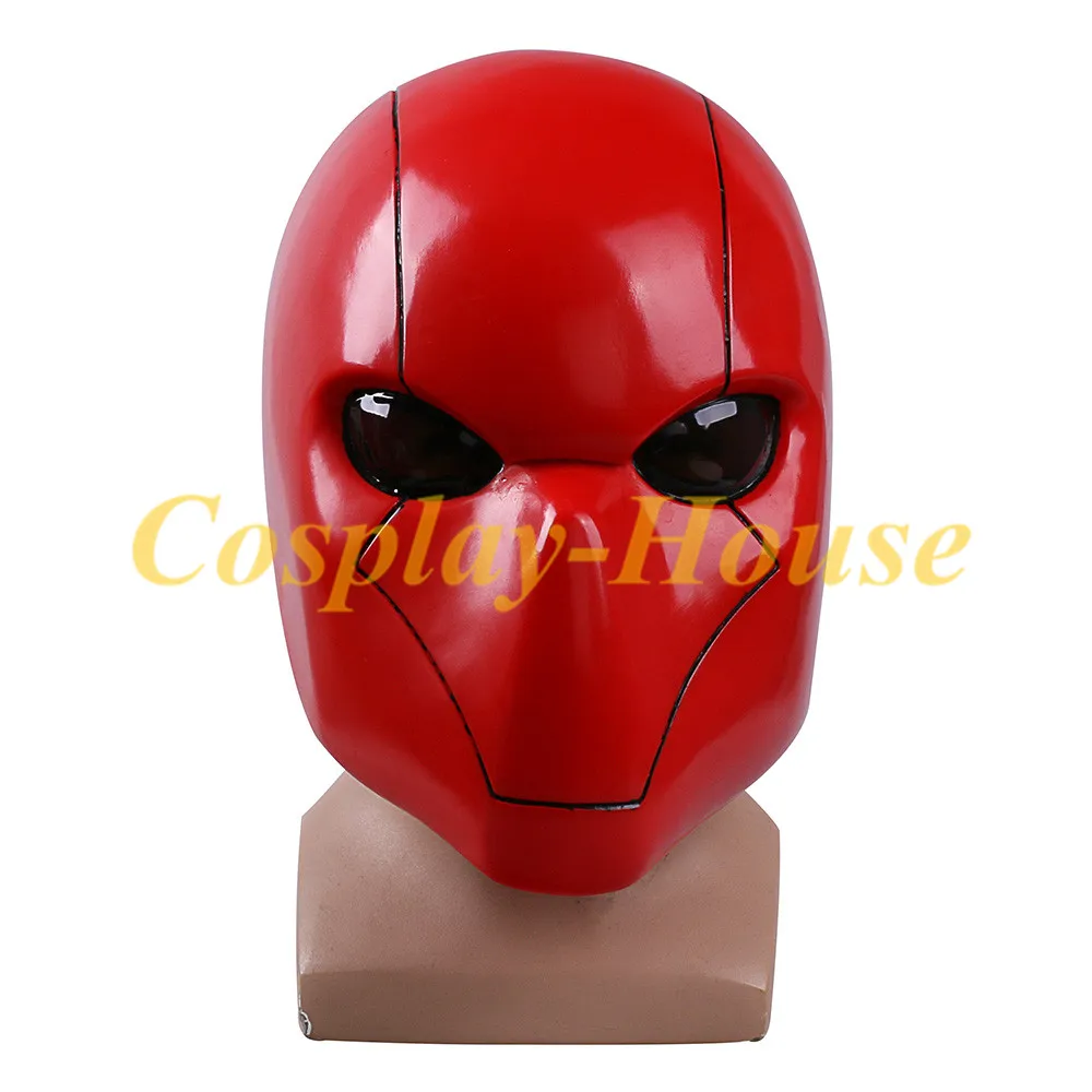 Шлем Бэтмена для косплея ПВХ дышащий шлем с красной блендой взрослых реквизит