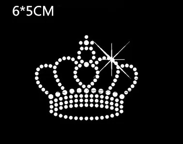 6 шт./лот узор из страз с изображением маленькой короны страз|iron on transfers|rhinestone motifiron