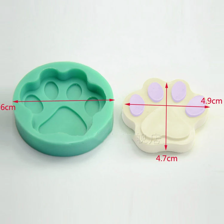 Силиконовая форма для мыла с медвежьими лапами шоколада инструмент украшения