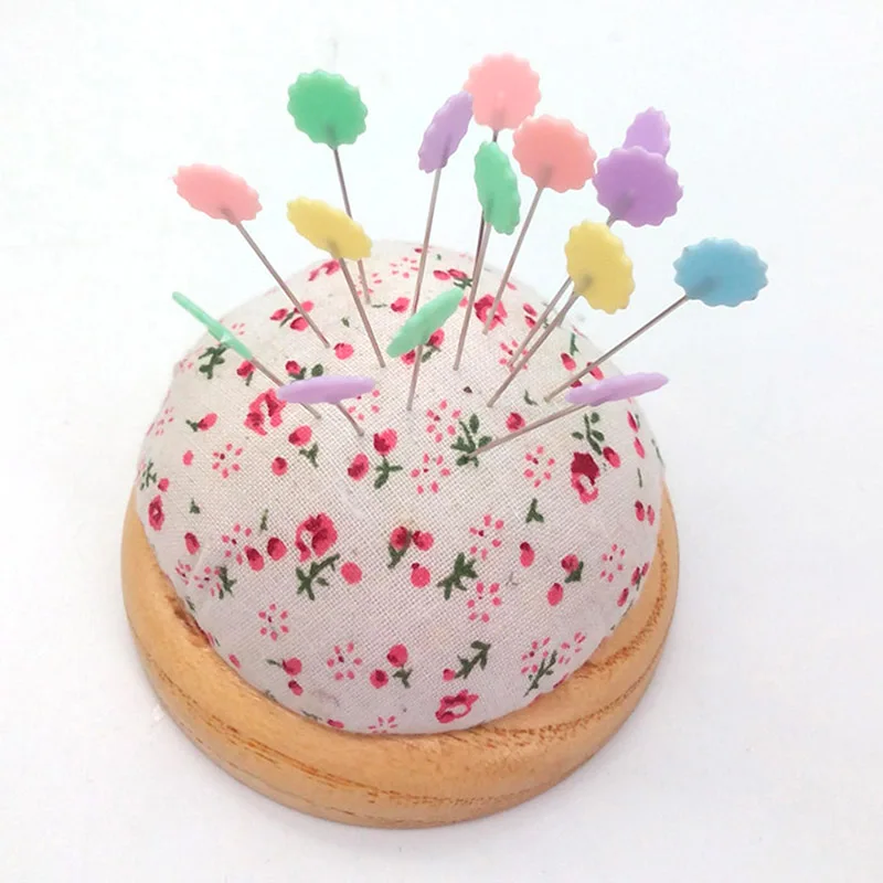 50 шт./компл. лоскутное ремесло цветок Кнопка головки булавки стегальный