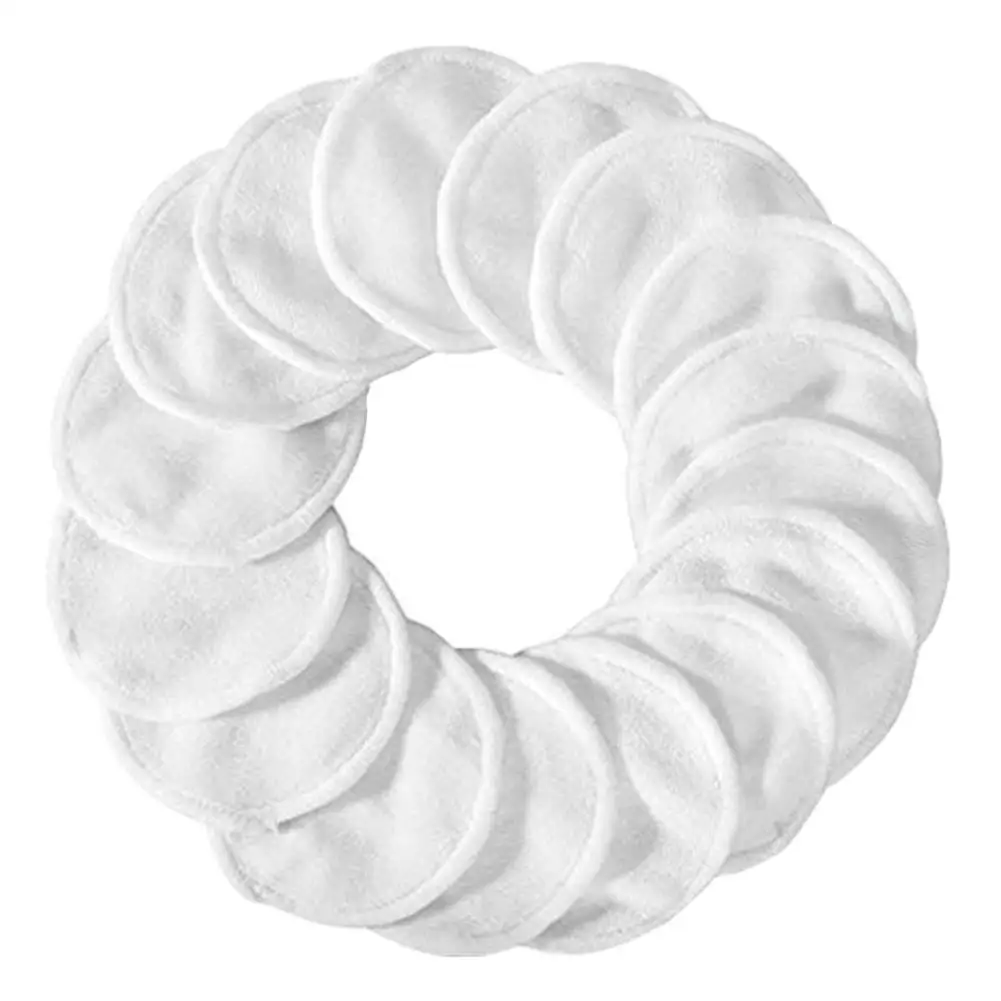 10 шт./компл. многоразовые хлопковые ватные подушечки для снятия макияжа моющиеся