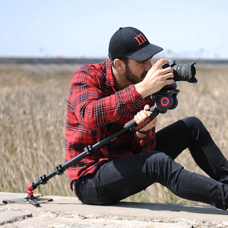 Miliboo MTT705B углеродное волокно DSLR видеокамера портативный профессиональный