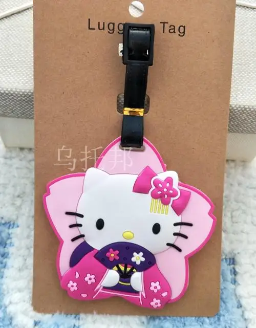 Kt дорожные аксессуары kt cat cute kt мягкие резиновые Твердые багажные бирки проверенные Визитницы идентификационный чемодан этикетка - Цвет: 011