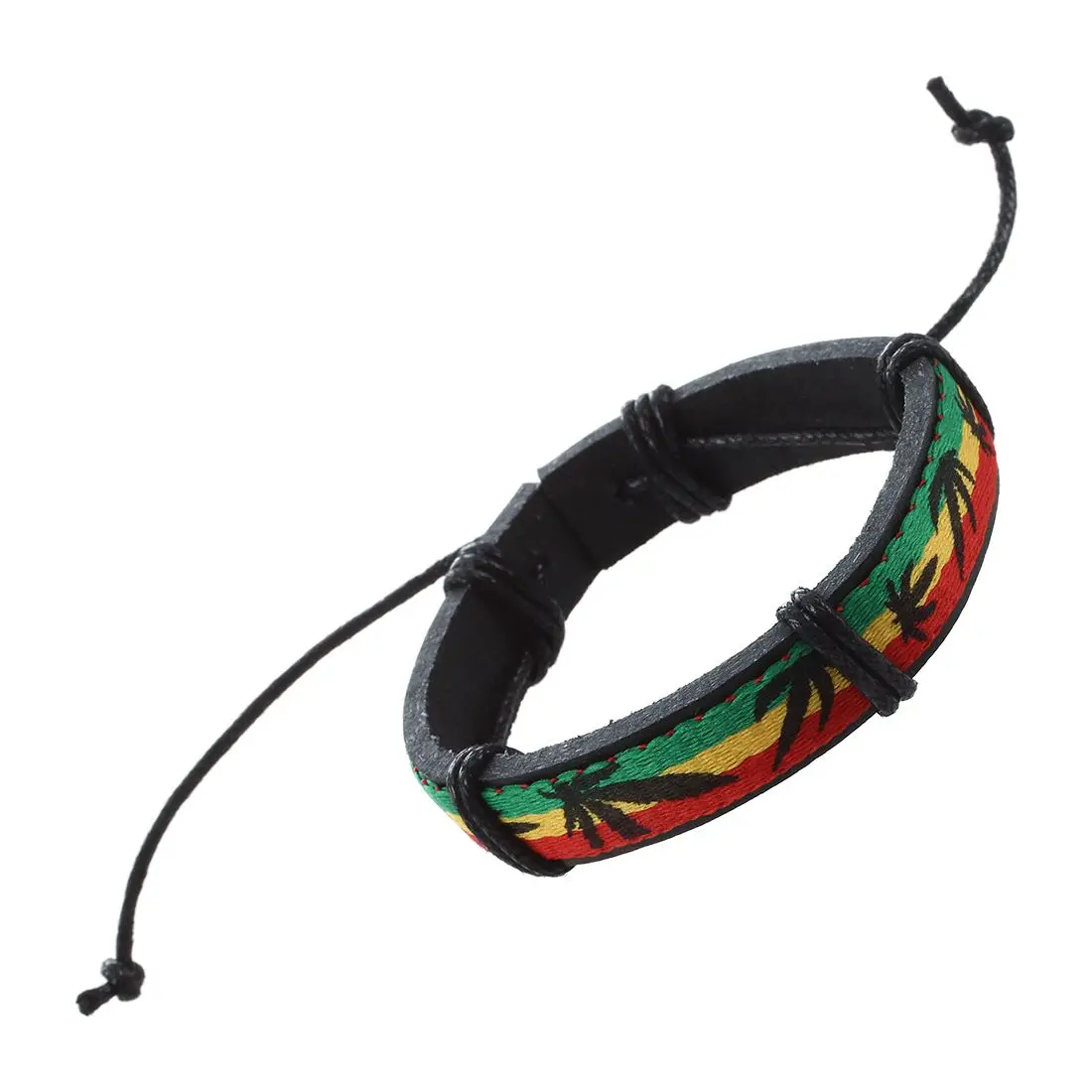 Хип хоп стиль браслет из искусственной кожи с листьями конопли|leather bracelet|bracelet