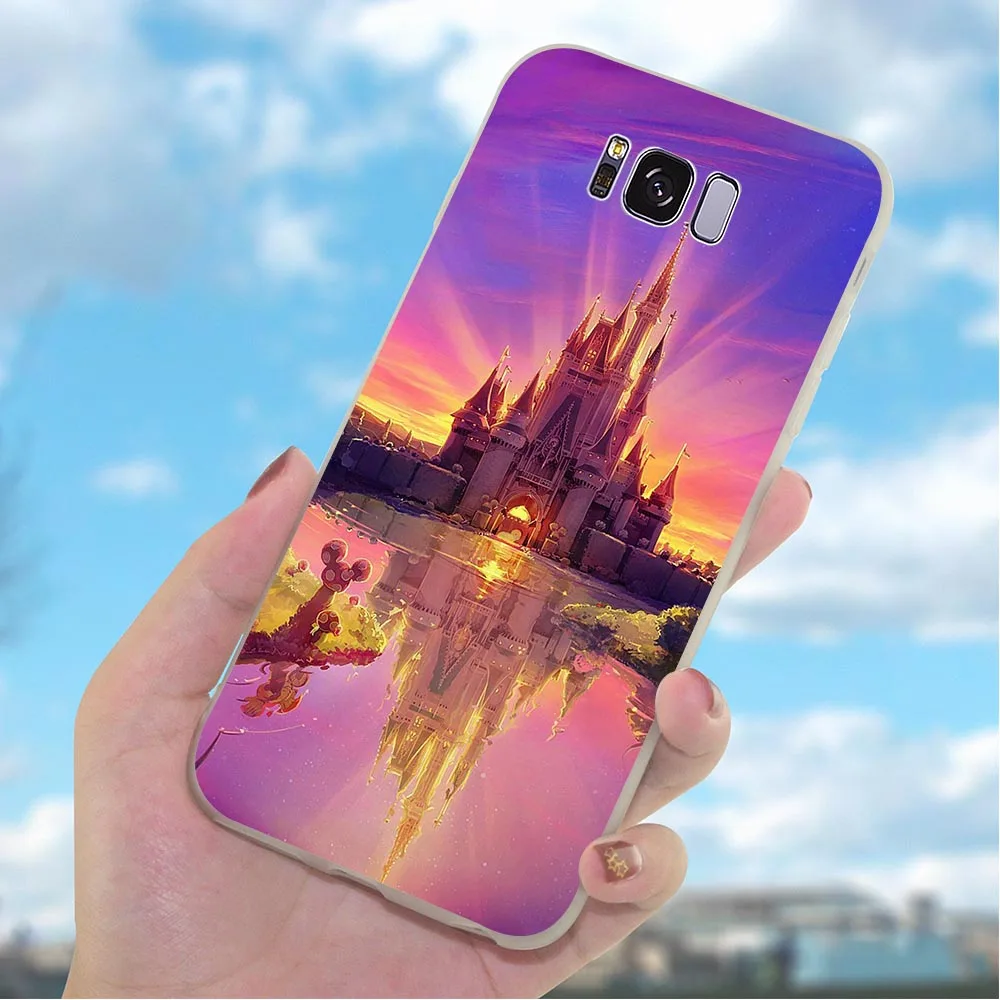Мягкий чехол из ТПУ для телефона Samsung Galaxy A6 с замком Золушки A7 A5 A3 A8 A9 A10 A20 A30 A40 A50 A71