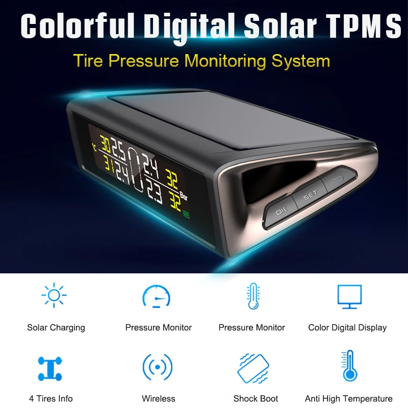 AWESAFE TPMS автомобильных шин Давление мониторинга Системы Пластик случае тревоги