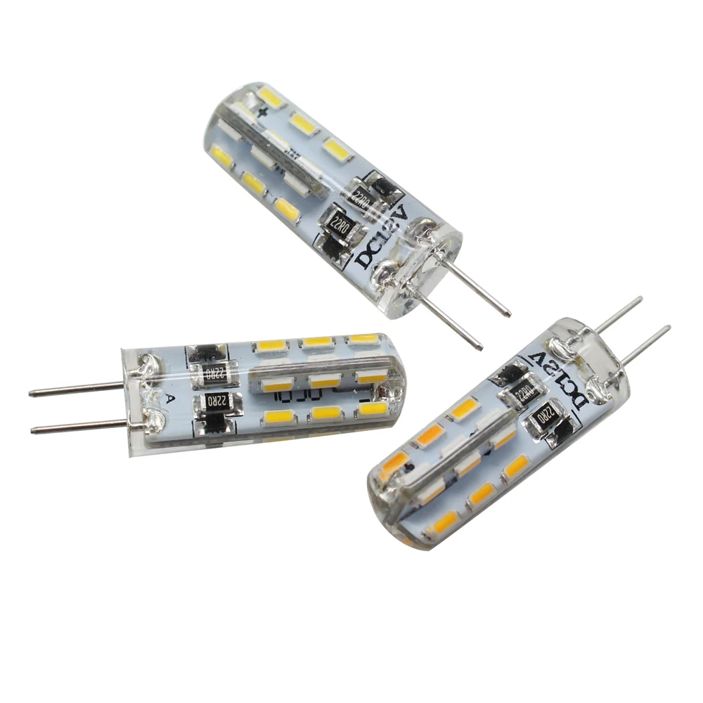 Светодиодный светильник G4 DC12V 3 Вт 24 светодиодный s Mini Casule кукурузная лампа 3014SMD