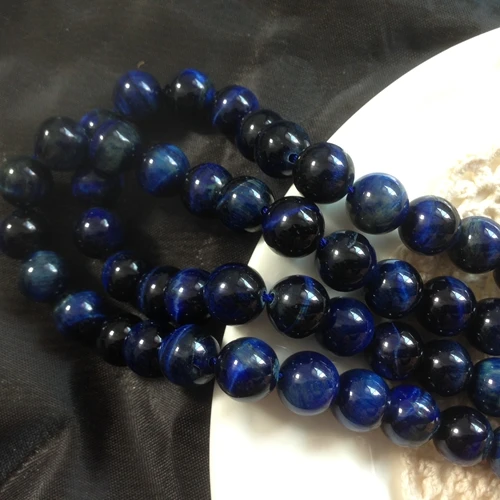 AAA + натуральный синий цвет тигровый глаз бисер свободные нити полудрагоценные