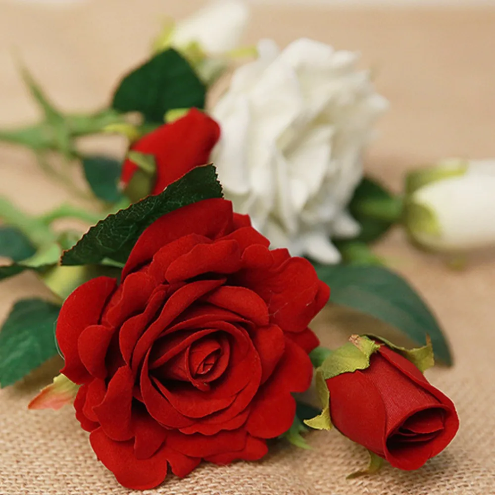 Искусственные цветы для украшения свадьбы дня рождения рукоделие букет невесты