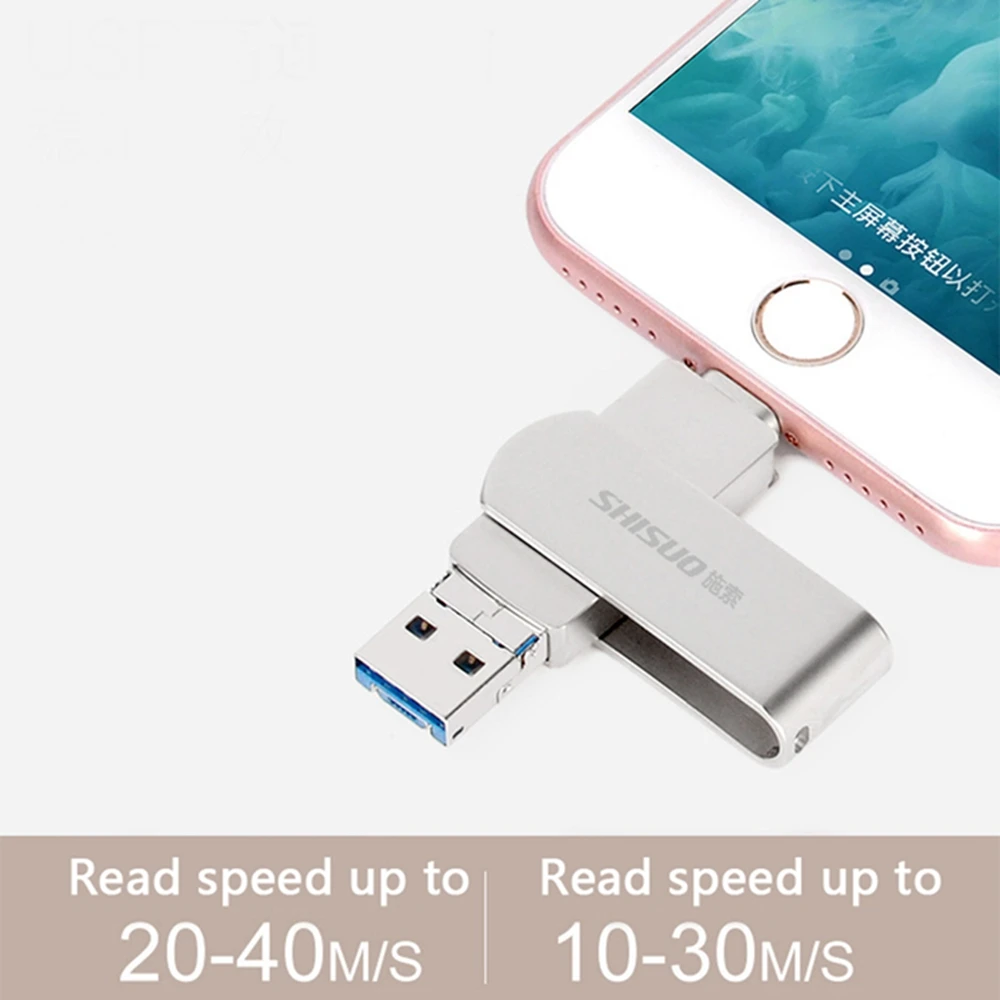 Новинка, 3 в 1, USB3.0 флеш-накопители, 128 ГБ, карта памяти, внешнее хранилище для iPhone, iPad, iOS, MacBook, Windows, Android и компьютера