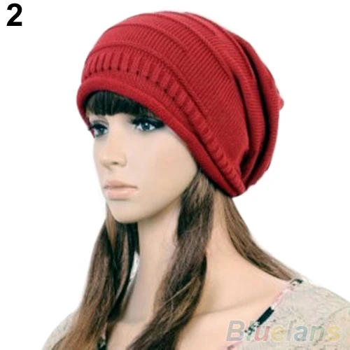 Женская зимняя мешковатая шапка унисекс размера 225P|slouch hat|baggy beaniebeanie knit |