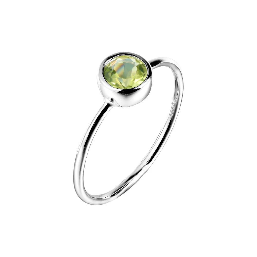 

DORMITH реальные 925 пробы серебряные кольца натуральный кольца из перидота gemstone кольца для женщин ювелирные изделия