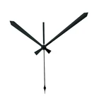 1 Набор, стрелки для часов 22 #, черные длинные стрелки, металлический алюминиевый материал