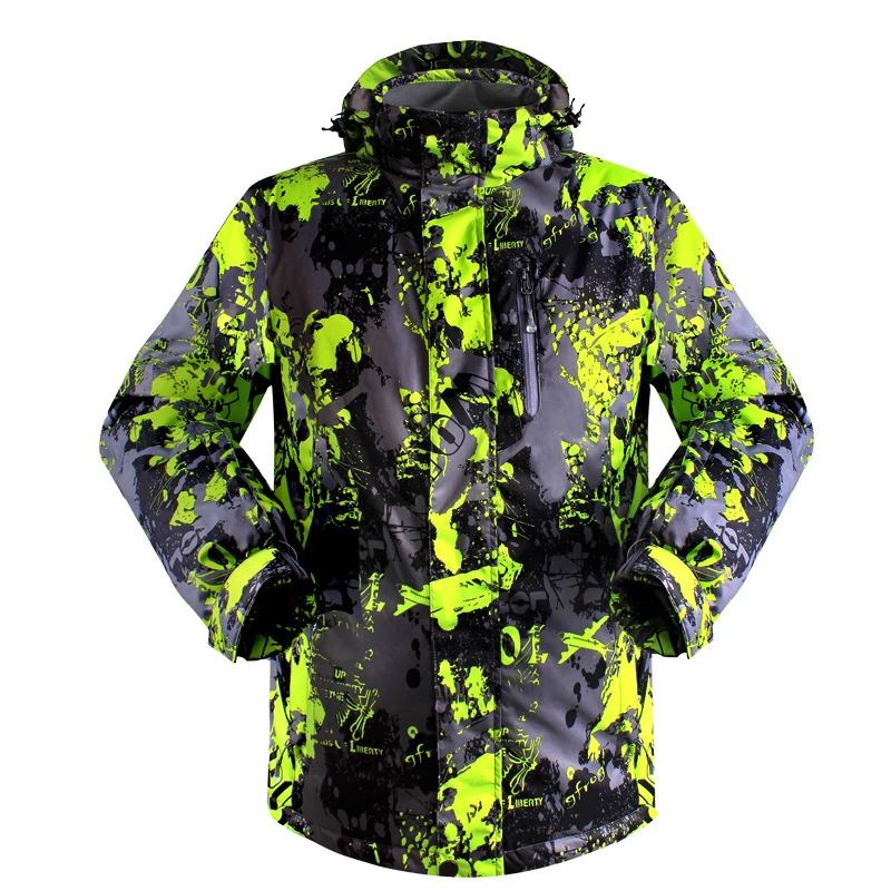 Лыжные куртки Мужская ветронепроницаемая Водонепроницаемая теплая дышащие