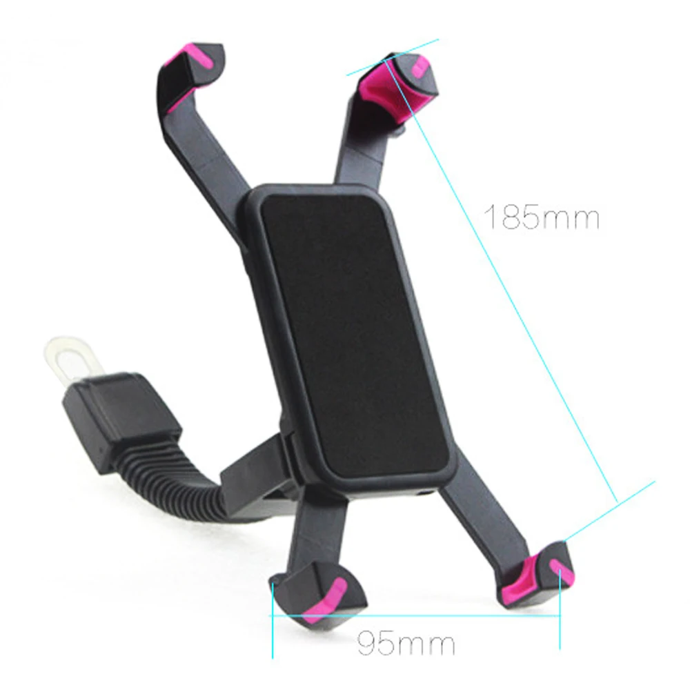 motorcycle phone holder support moto rear view mirror stand mount scooter motorbike waterproof bag accessories for mobile phones free global shipping