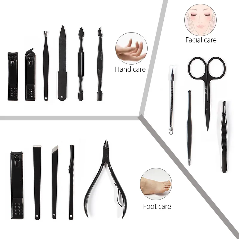 ROSALIND акриловый набор для ногтей кусачки маникюрный Черная Нержавеющая Сталь