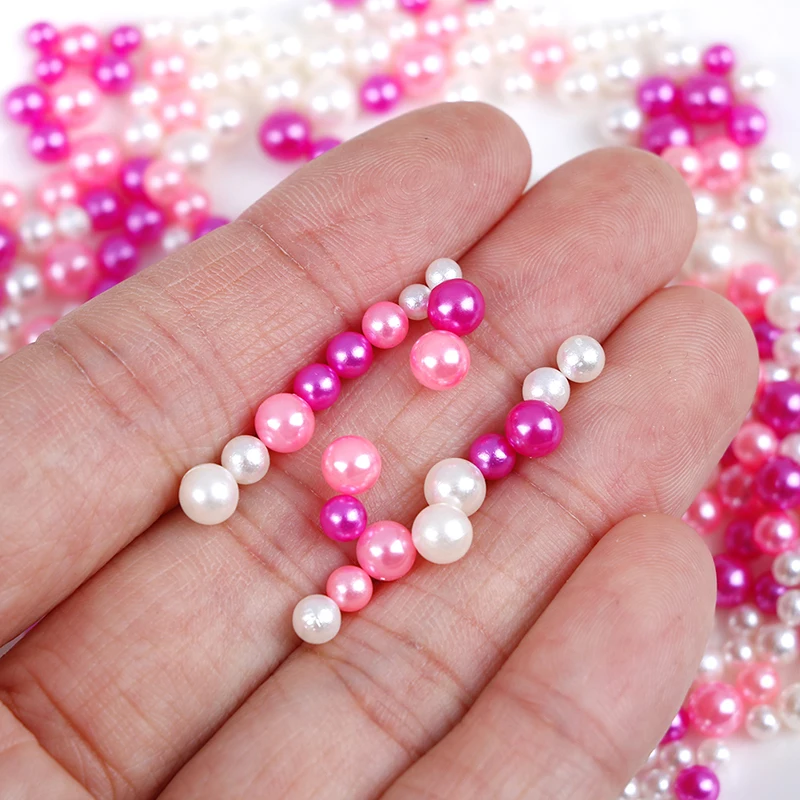 15g Fishbowl Beads Slime Supplies DIY Glitter Pearls Slime Filler Fluffy Decoration Color Gradient Slime Accessories