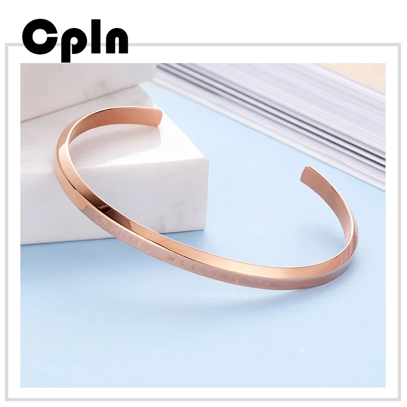 Cpln 2019 новый тренд креативный титановая сталь Розовое золото Открытый браслет для