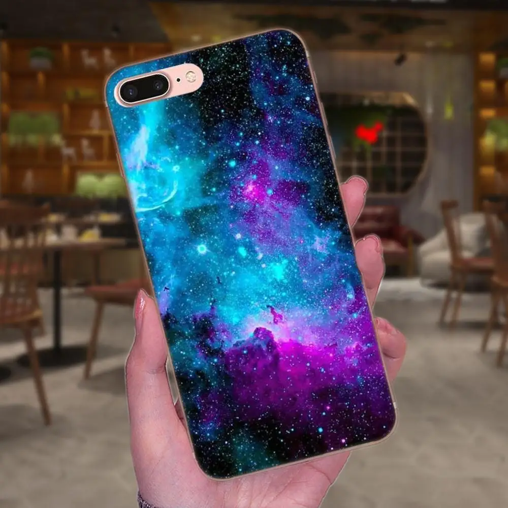 Пространства для Galaxy Вселенной Звездных темная кошка для huawei P7 Honor 4C 5A 5C 5X6 6C 6A 6X7 7X8 9 V8 V10 Y3II Y5II Y6II G8 Play Lite