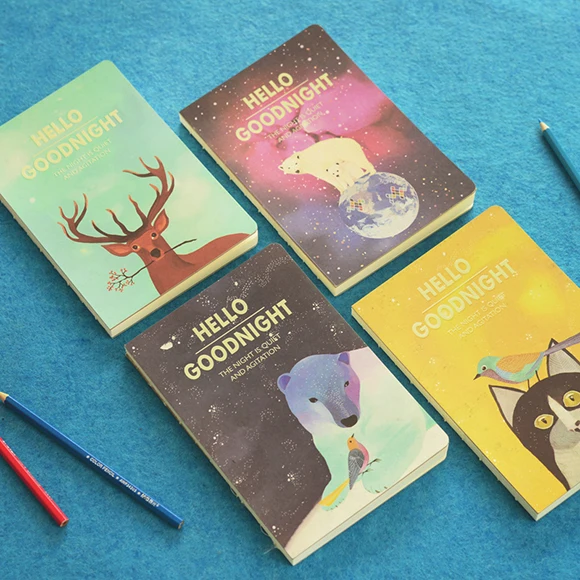 

1 Pc/Lot Cute Luminous Animal-Imaged Notebook & Dairy for School Stationery & Office Supply