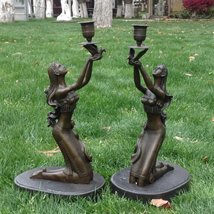 2 шт. медные ремесла бронзовые украшения Искусство молиться за мир свечи