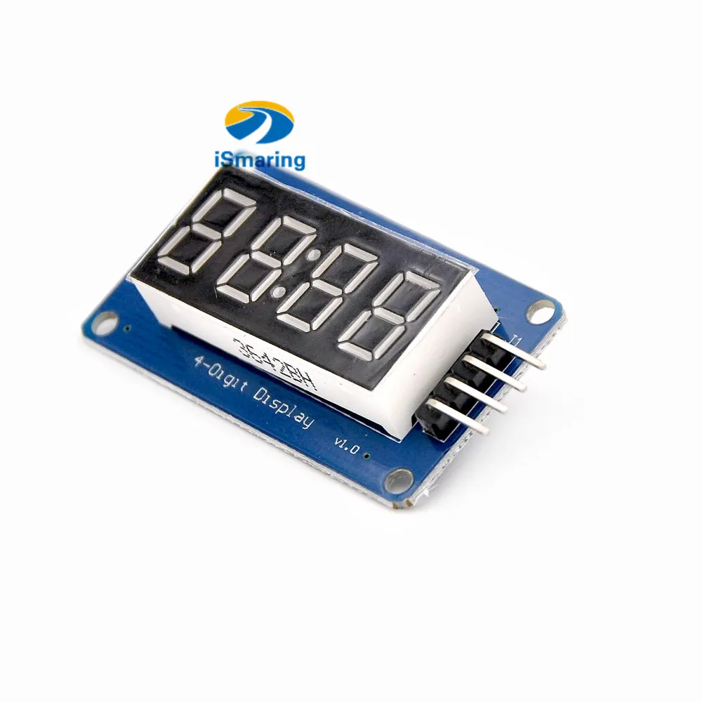 Официальный модуль iSmaring TM1637 светодиодный ным дисплеем для arduino 7 сегментов 4 бита 3