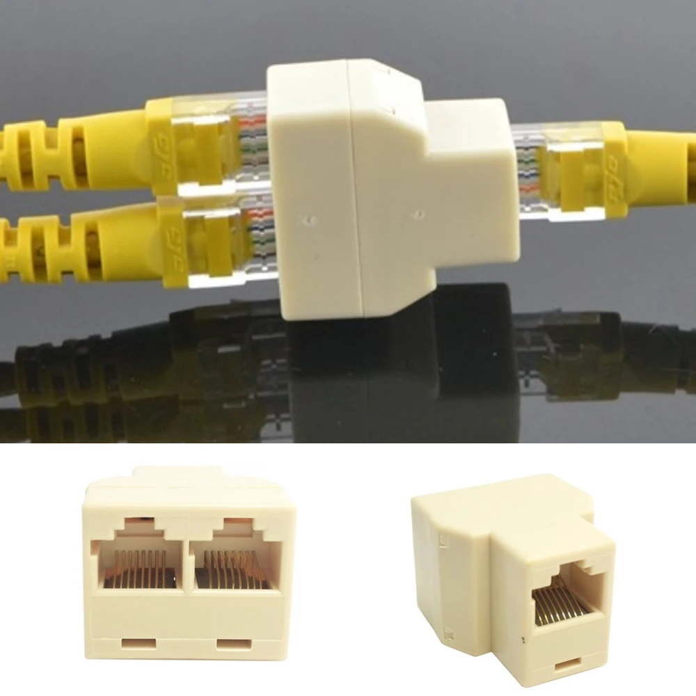 Адаптер Сплиттер VONETS 5 шт. Ethernet RJ45 гнездовой 2 разъем CAT5 CATE6 LAN Ethernet|lan ethernet|lan ethernet