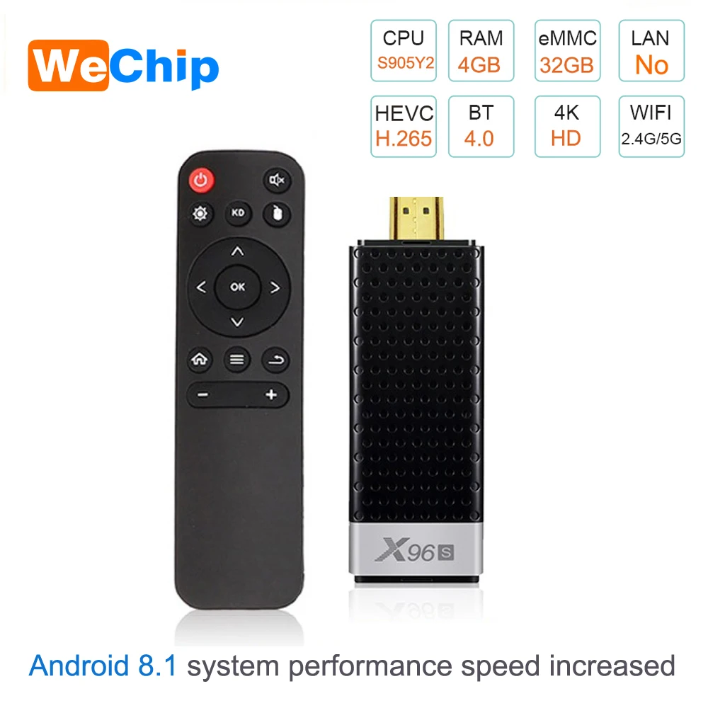 X96S Android 8 1 Amlogic s905Y2 ТВ палка H.265 2 4/5G WI-FI BT4.2 Core 64bit cortex a53 PK x96 Mini коробка Mi box |