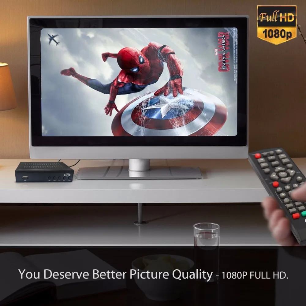 Vmade DVB ТВ-приставка Full HD 1080P цифровой наземный ТВ-приемник MPEG-2/4 H.264 ТВ-тюнер для Мехико/США/Канады/Кореи