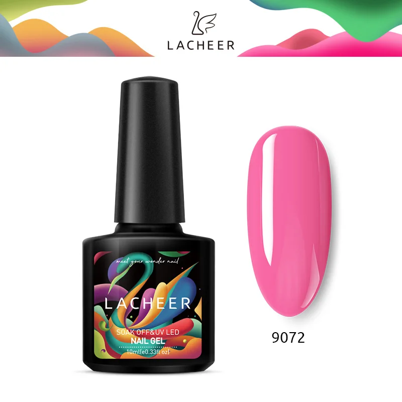 9072 Lacheer Led Лак для ногтей Гель-лак гибридный УФ-лак для ногтей комплект весна Цвет желтого цвета УФ гель лак для ногтей Наборы! полупостоянная UV Led лак - Цвет: 9072