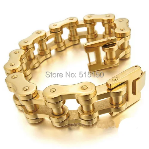 20 мм огромная и тяжелая Мужская Золотая цепочка для мотоцикла мальчиков модные