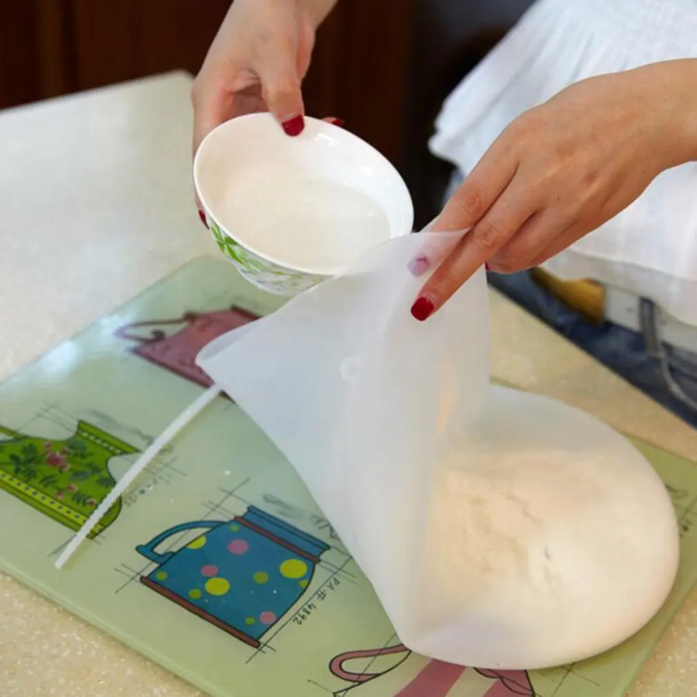 Силиконовая тестомесильная сумка с антипригарным нетоксичным миксером для