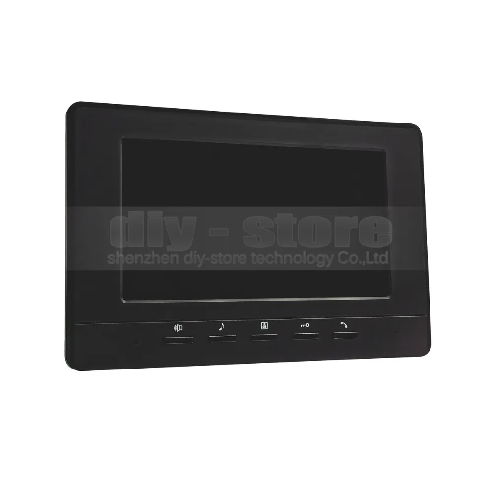Видеодомофон DIYSECUR 7 дюймов 1 камера 2 монитора 800x480 черный|camera case nikon d40|camera phone lenscamera